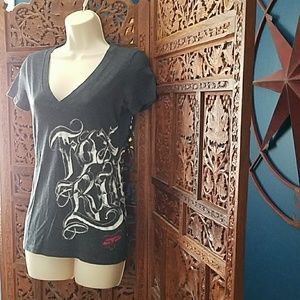 Fox riders graphic t-shirt small Pink Fox